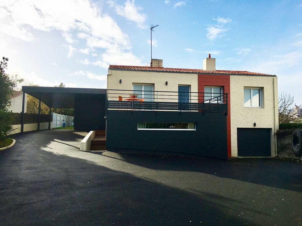 Extension d’une maison individuelle.