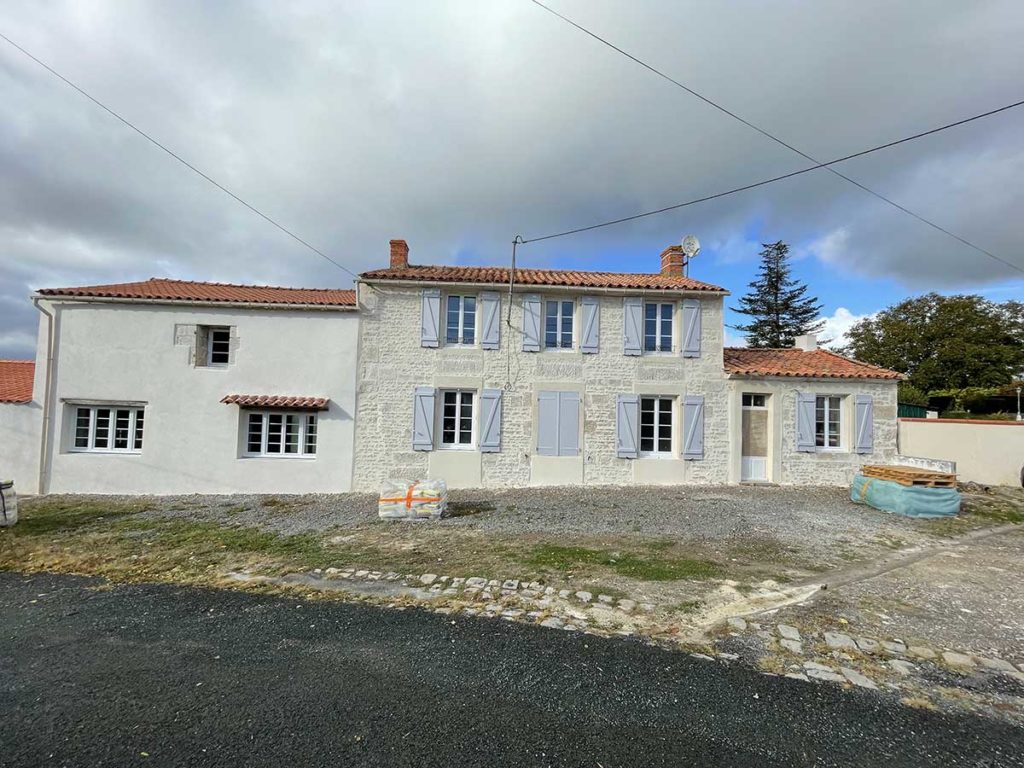 réhabilitation d'une maison en marais poitevin